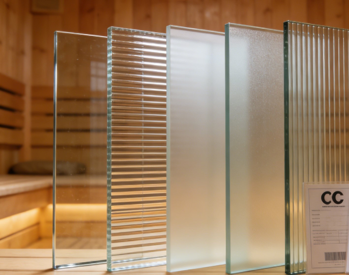 Sauna in vetro antideflagrante