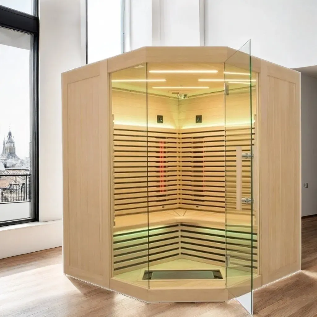 Sauna a infrarossi Hemlock per 3-4 persone per la casa