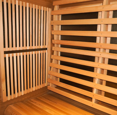 1-2 persone Struttura metà vetro metà legno di tipo verticale