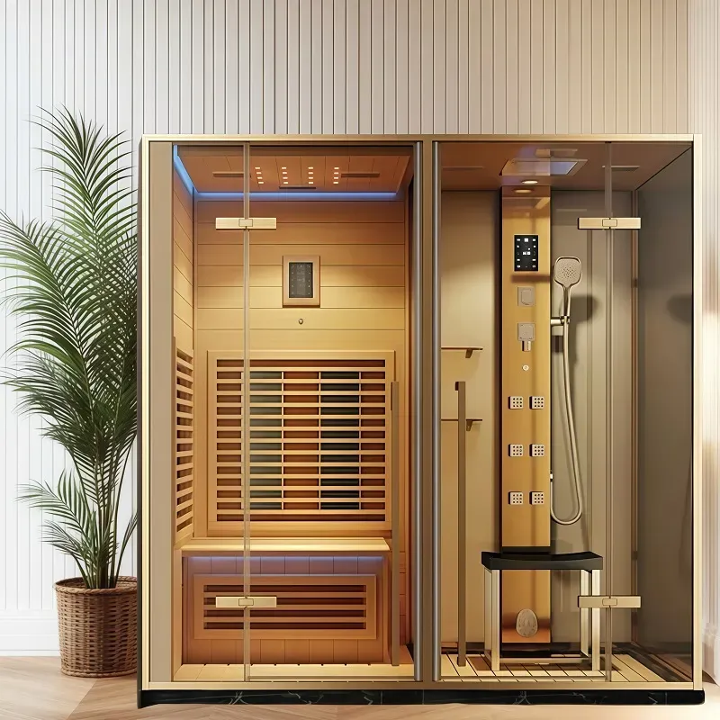 Cabina doccia sauna multifunzionale 3 in 1