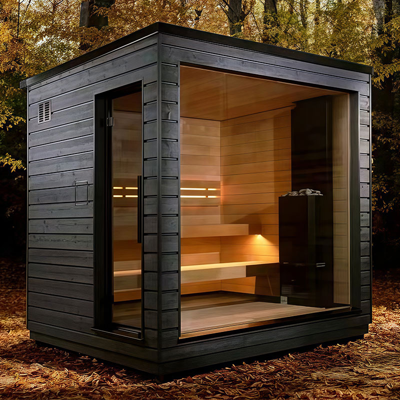 Sauna mobile all'aperto