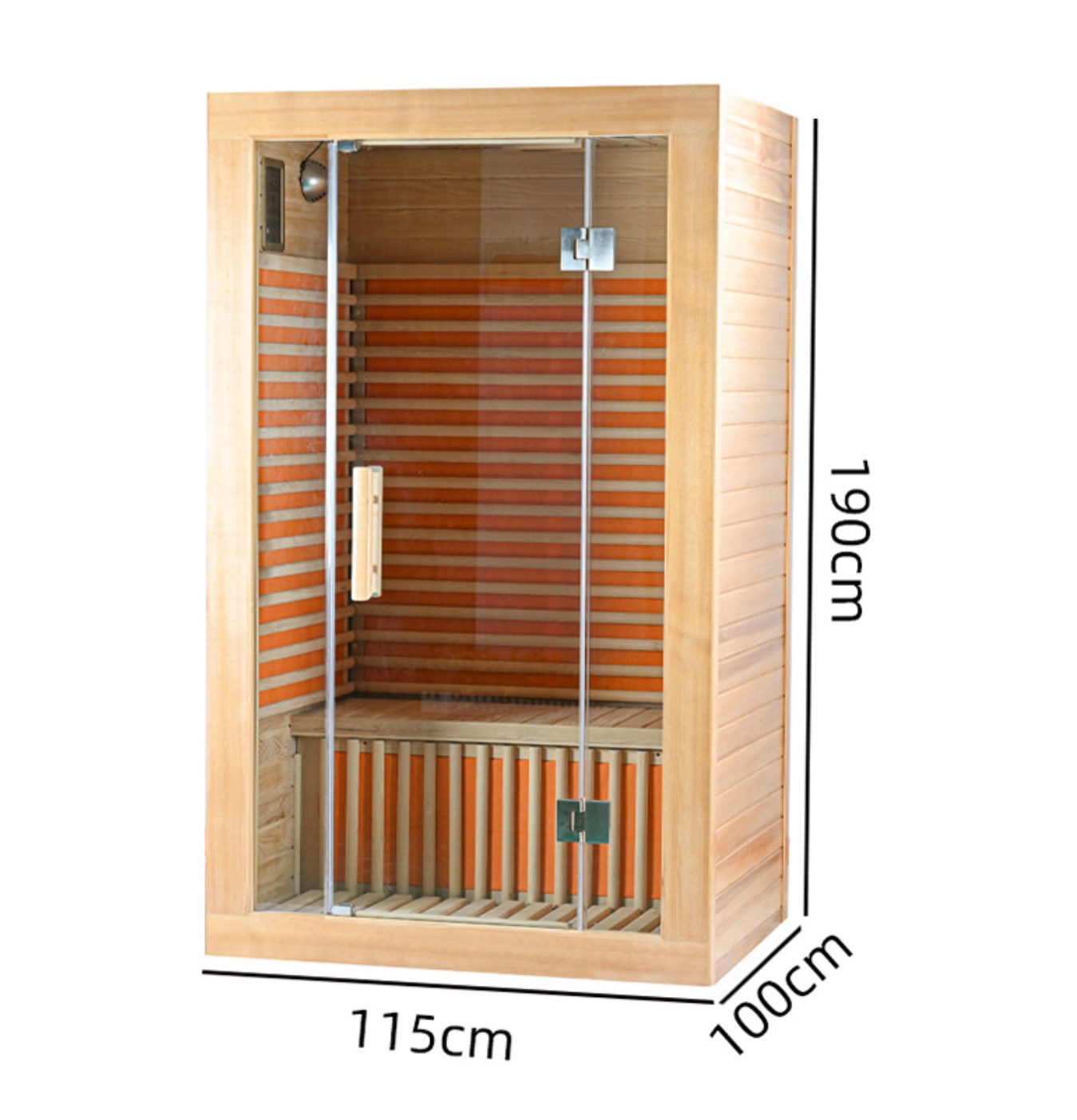 Sauna Sauna a infrarossi lontani in cicuta per 1-2 persone