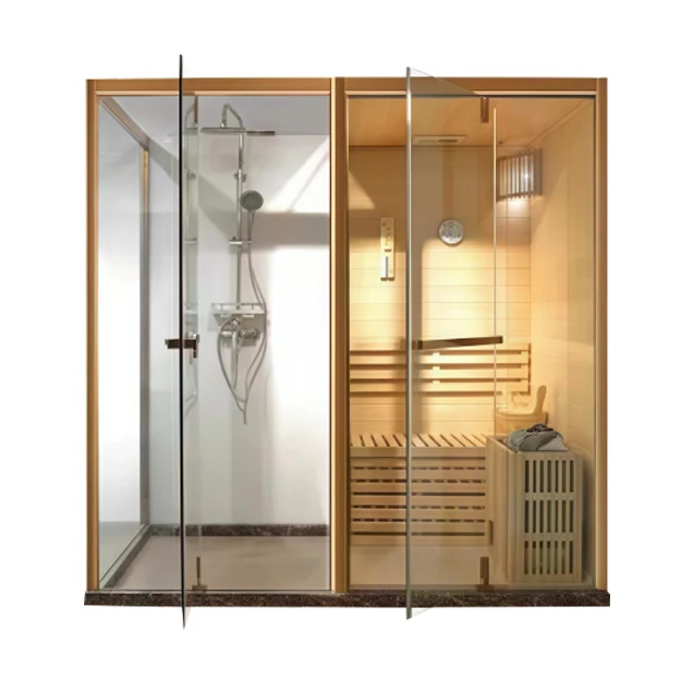 Doccia e sala sauna a vapore